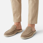 Vellouran | Men’s Suede Yacht Mules for Summer Wear