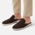 Vellouran | Men’s Suede Yacht Mules for Summer Wear