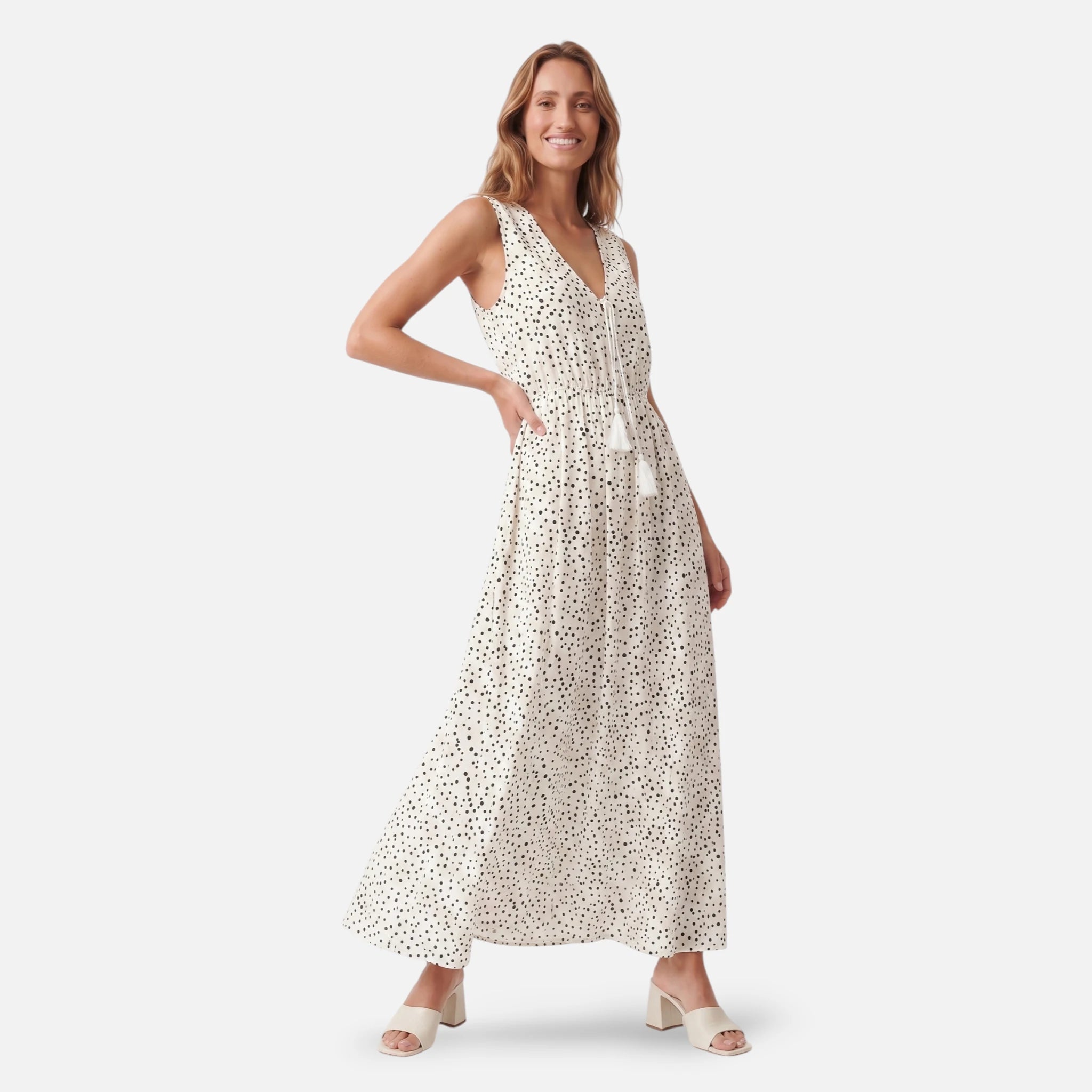 Vellouran | Women’s Boho V Neck Maxi Dress for Summer