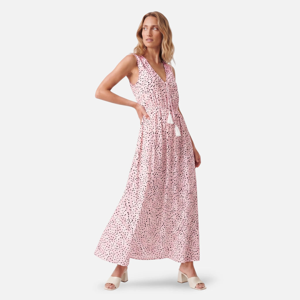 Vellouran | Women’s Boho V Neck Maxi Dress for Summer