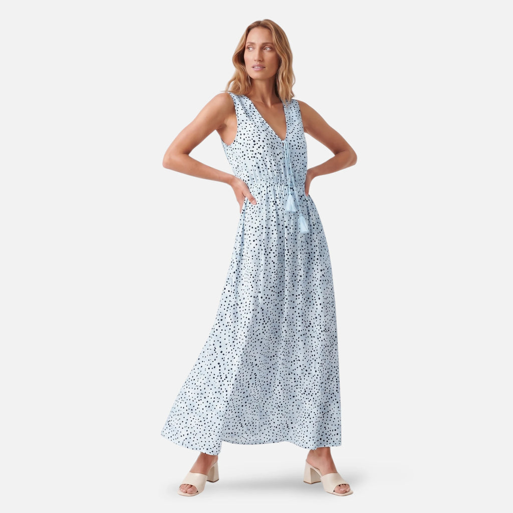 Vellouran | Women’s Boho V Neck Maxi Dress for Summer