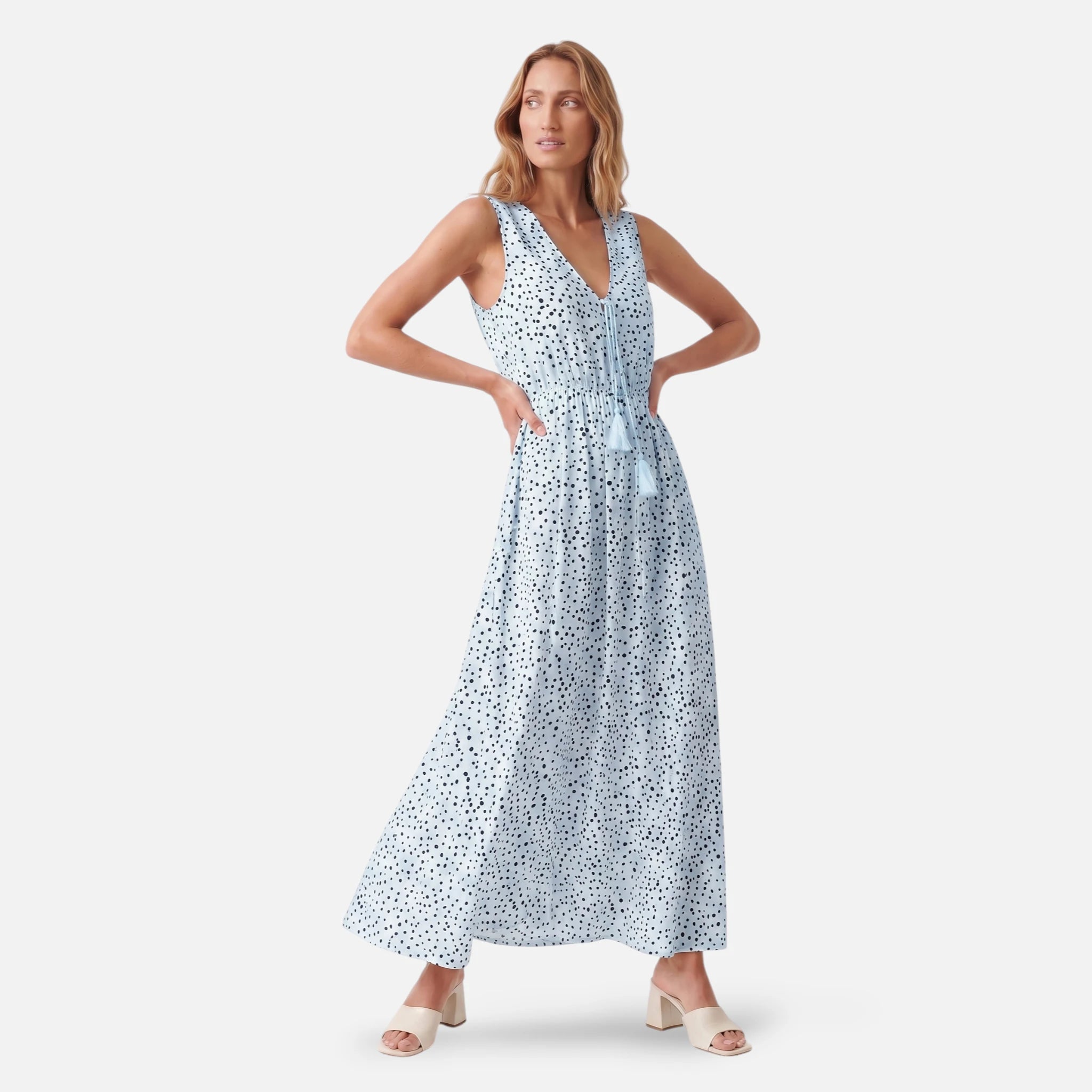 Vellouran | Women’s Boho V Neck Maxi Dress for Summer