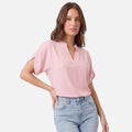 Vellouran | Women’s Chiffon Style V Neck Blouse for Summer