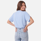 Vellouran | Women’s Chiffon Style V Neck Blouse for Summer