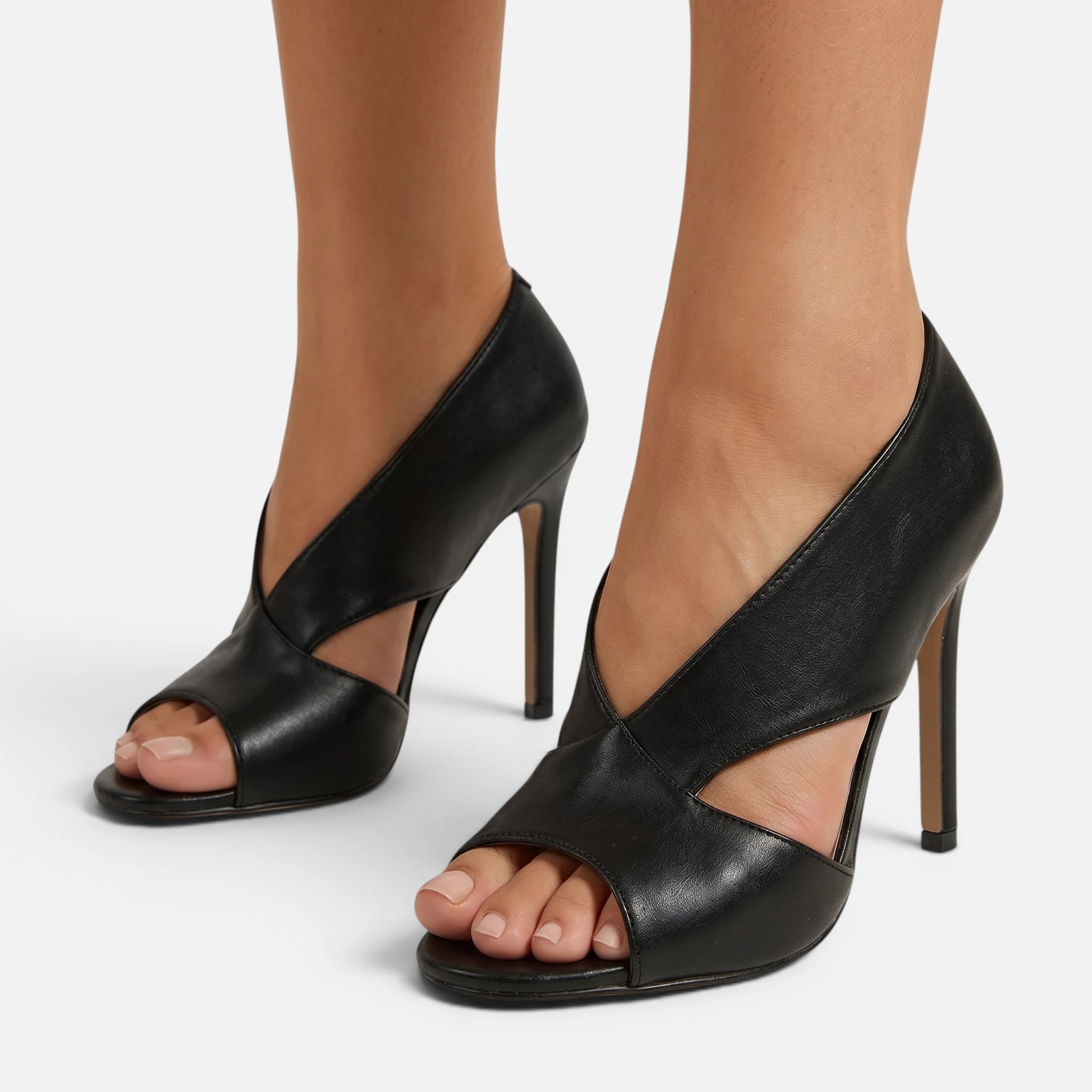 Vellouran | Women's Cut-Out High Heel Sandals with Open Toe