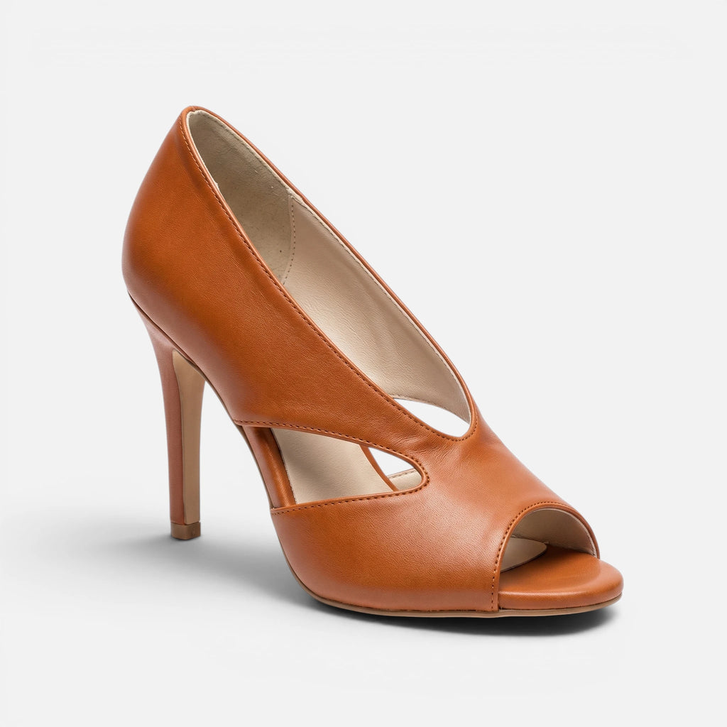 Vellouran | Women's Cut-Out High Heel Sandals with Open Toe