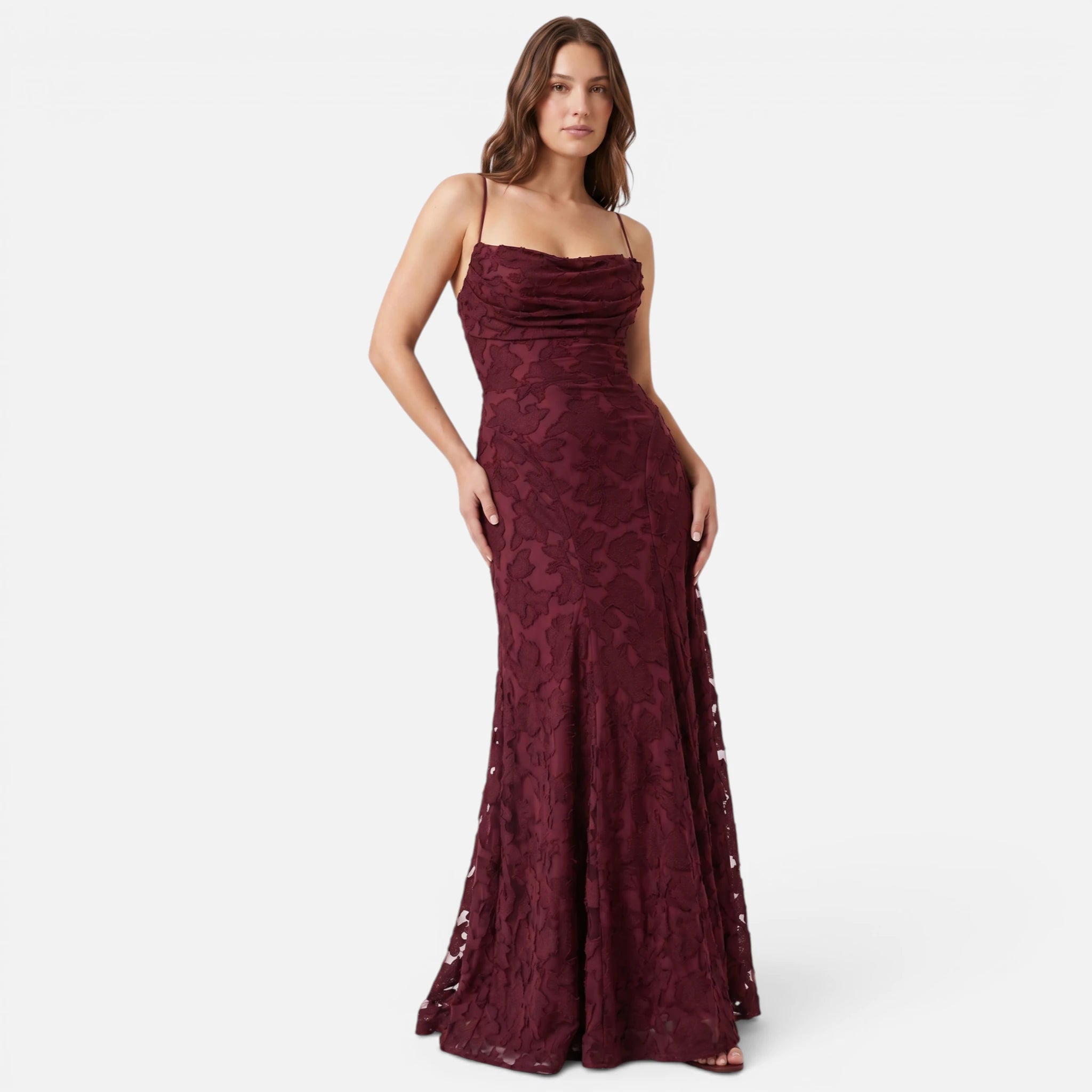 Vellouran | Women’s Sleeveless Maxi Dress with Floral Design