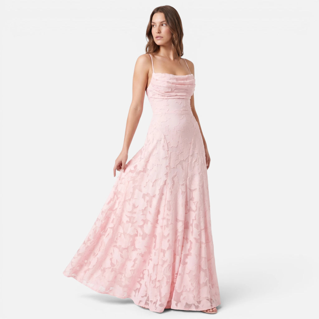 Vellouran | Women’s Sleeveless Maxi Dress with Floral Design