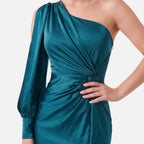 Vellouran | Women’s Overlay Evening Maxi Dress with Side Split