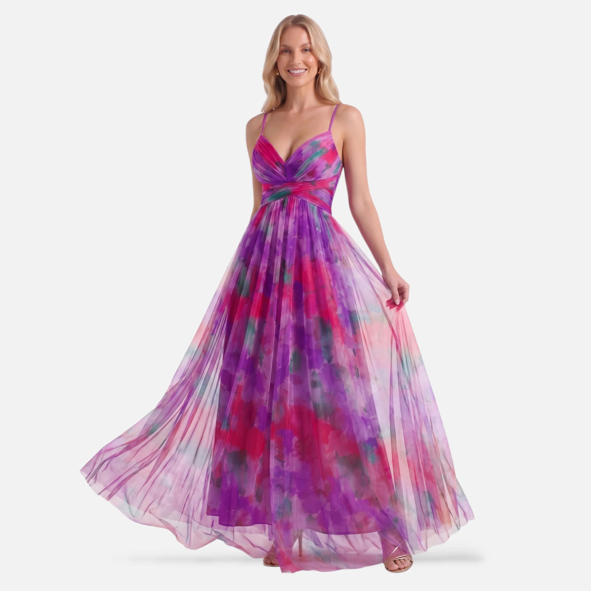 Vellouran | Women’s Floral Maxi Dress for Summer Occasions