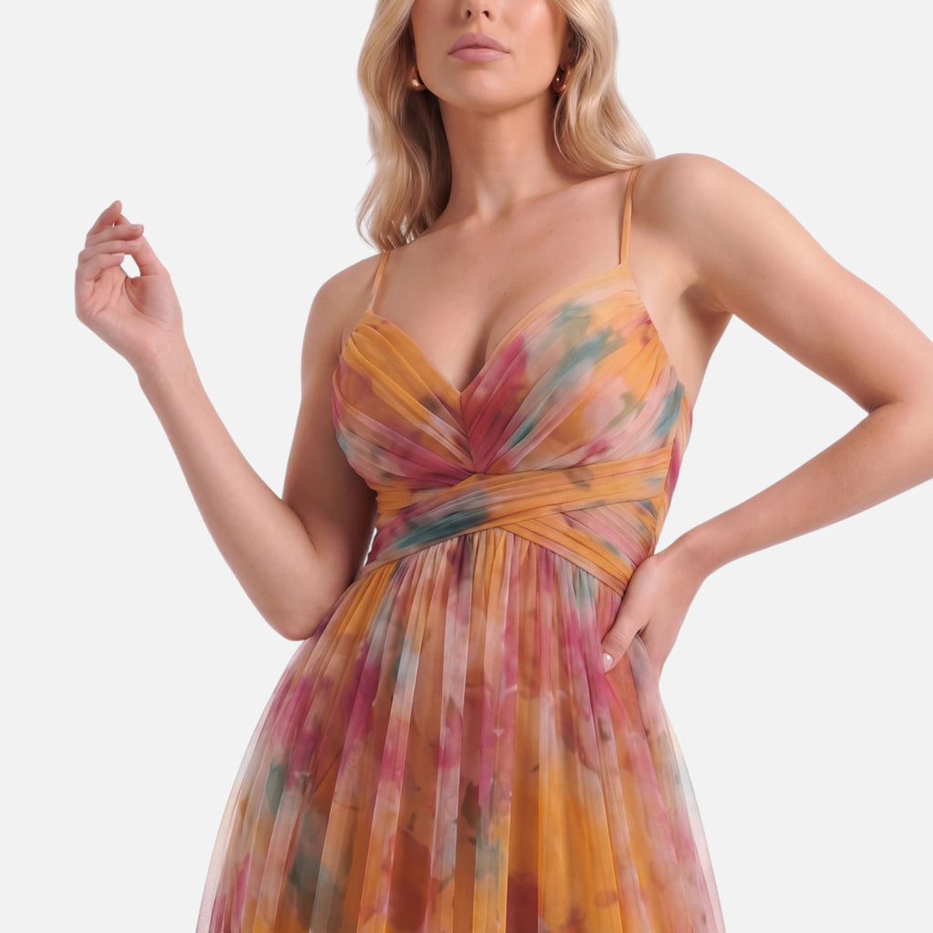 Vellouran | Women’s Floral Maxi Dress for Summer Occasions