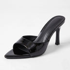 Vellouran | Women’s Pointed Toe Heels with Glossy Finish
