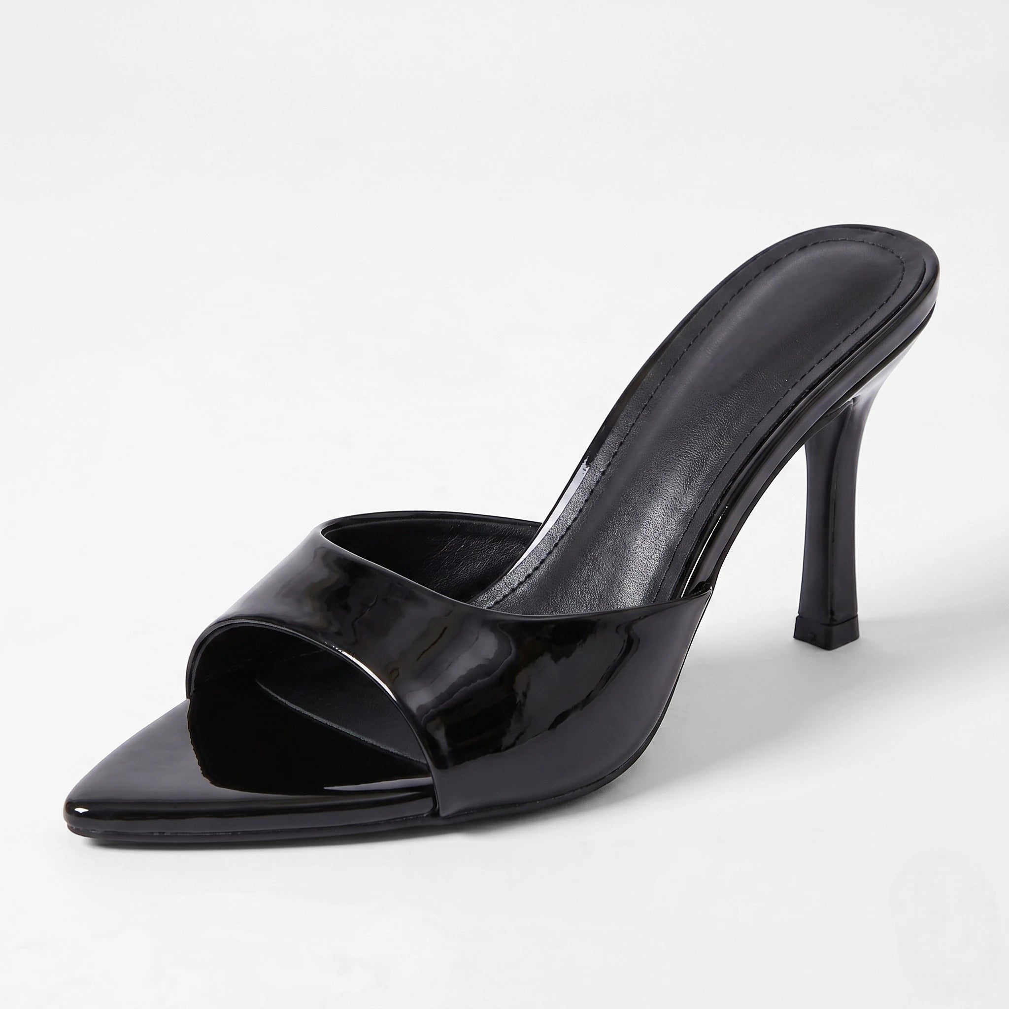 Vellouran | Women’s Pointed Toe Heels with Glossy Finish
