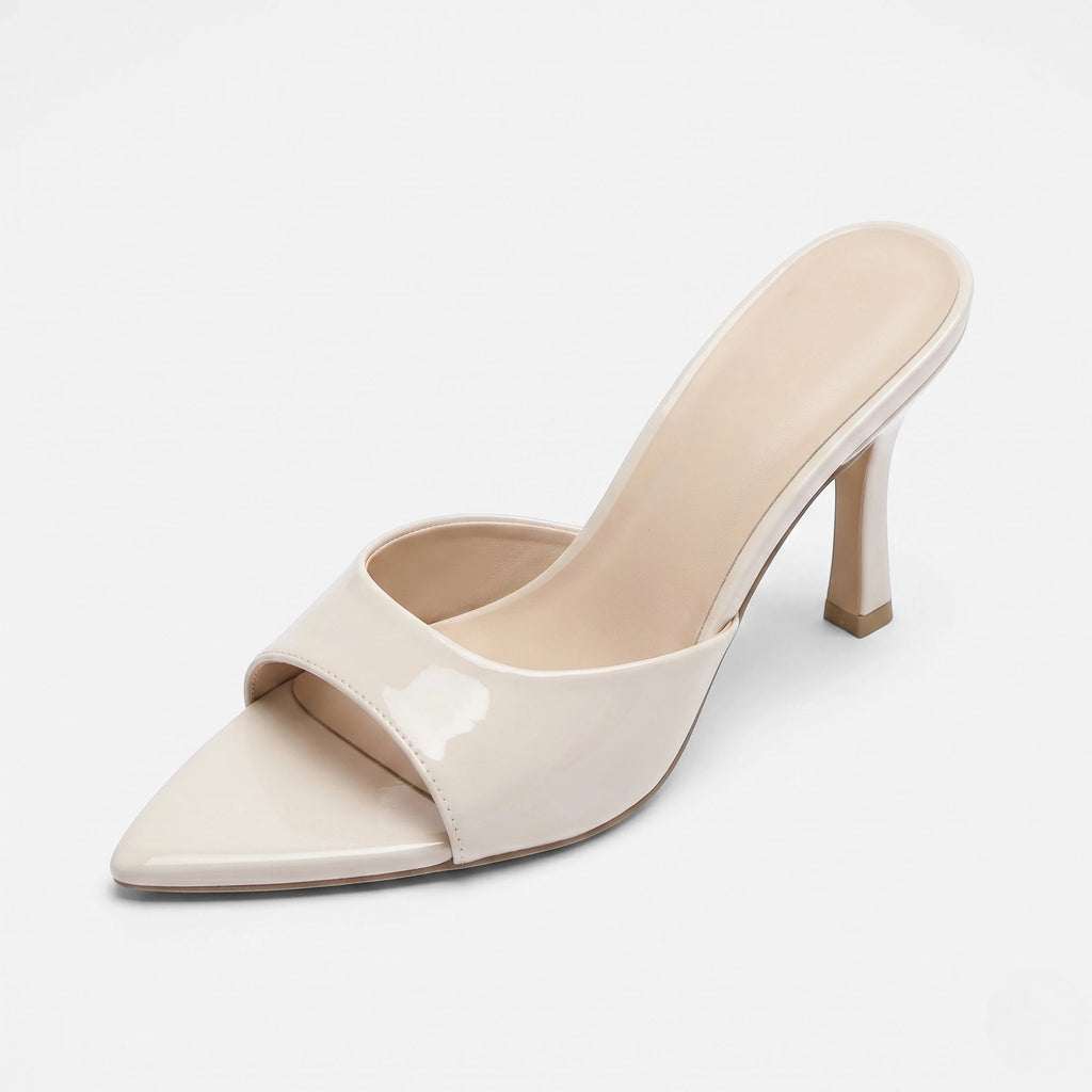 Vellouran | Women’s Pointed Toe Heels with Glossy Finish