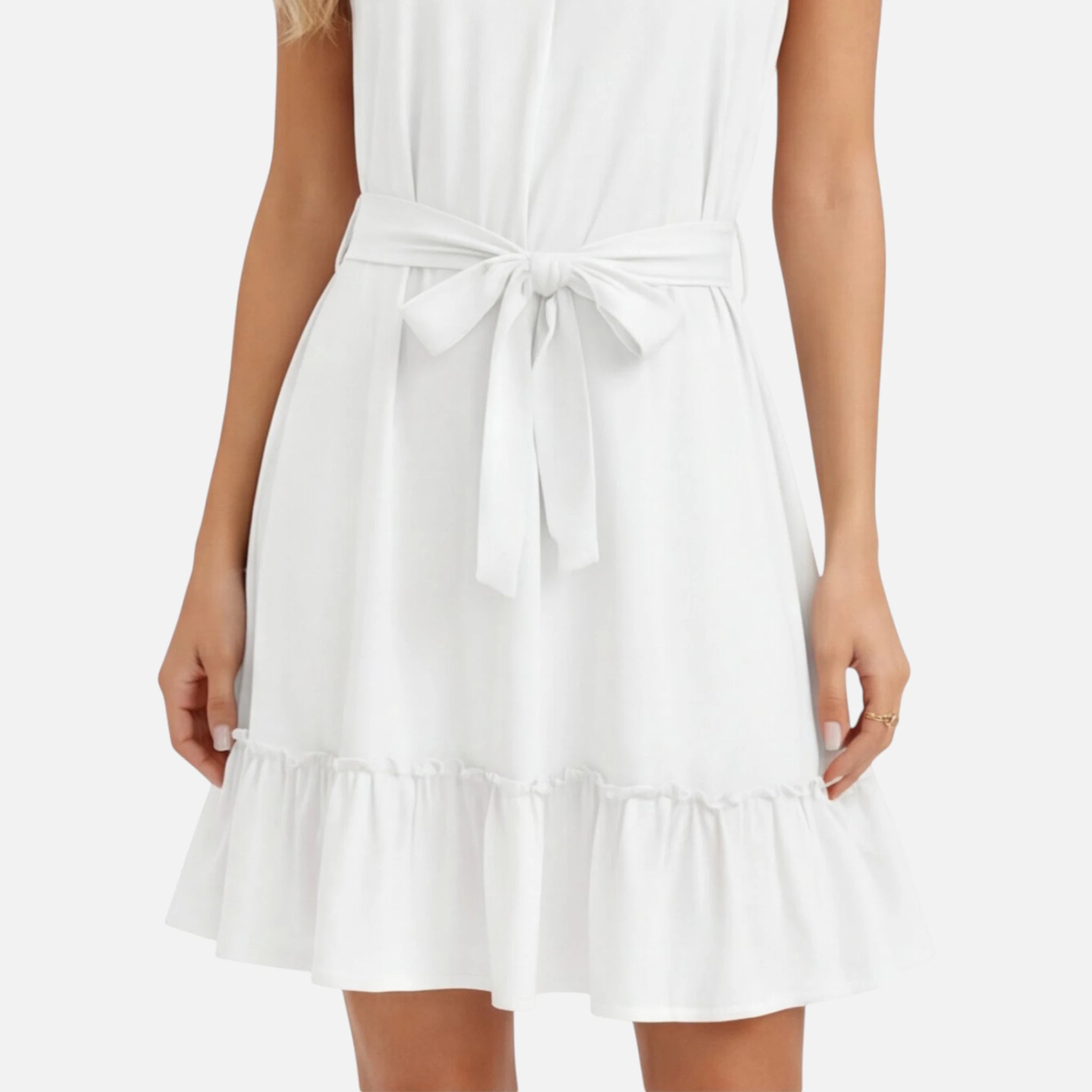 Vellouran | Women’s Halter Mini Dress – Elegant Summer Wear