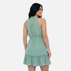 Vellouran | Women’s Halter Mini Dress – Elegant Summer Wear