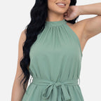 Vellouran | Women’s Halter Mini Dress – Elegant Summer Wear