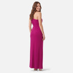 Vellouran | Women's One Shoulder Maxi Dress - High Slit Formal Evening Gown