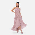 Vellouran | Women’s Halter Ruffled Maxi Dress