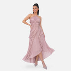 Vellouran | Women’s Halter Ruffled Maxi Dress