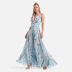 Vellouran | Women's Tulip Print Wedding Guest Dress