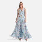 Vellouran | Women's Tulip Print Wedding Guest Dress