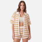 Vellouran | Women’s Striped Knitted Two Piece Co Ord Set for Summer