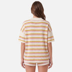 Vellouran | Women’s Striped Knitted Two Piece Co Ord Set for Summer