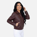 Vellouran | Women’s Faux Leather Vintage Jacket