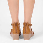 Vellouran | Women’s T Strap Wedge Sandals for Everyday Wear