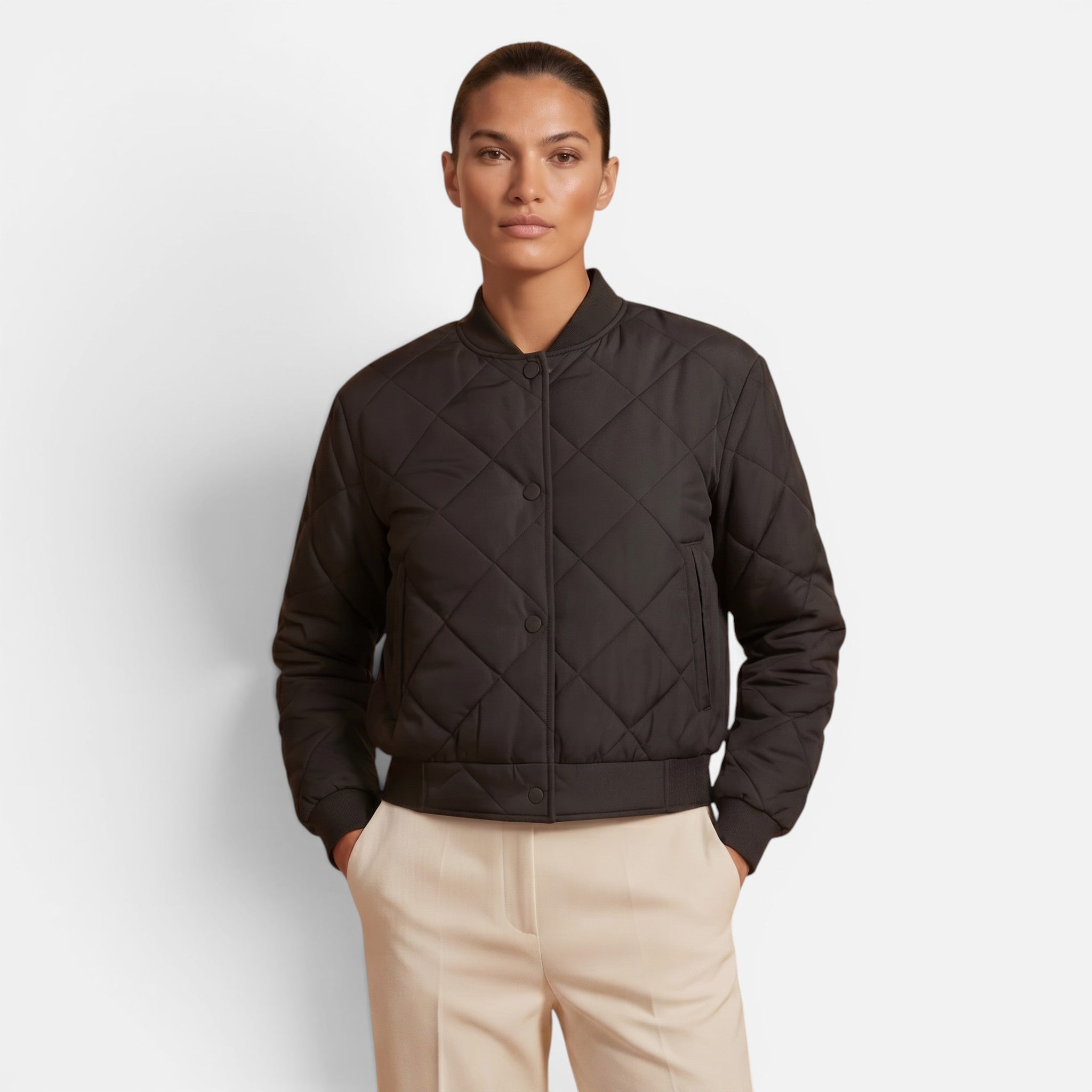 Vellouran | Women's Quilted Bomber Jacket