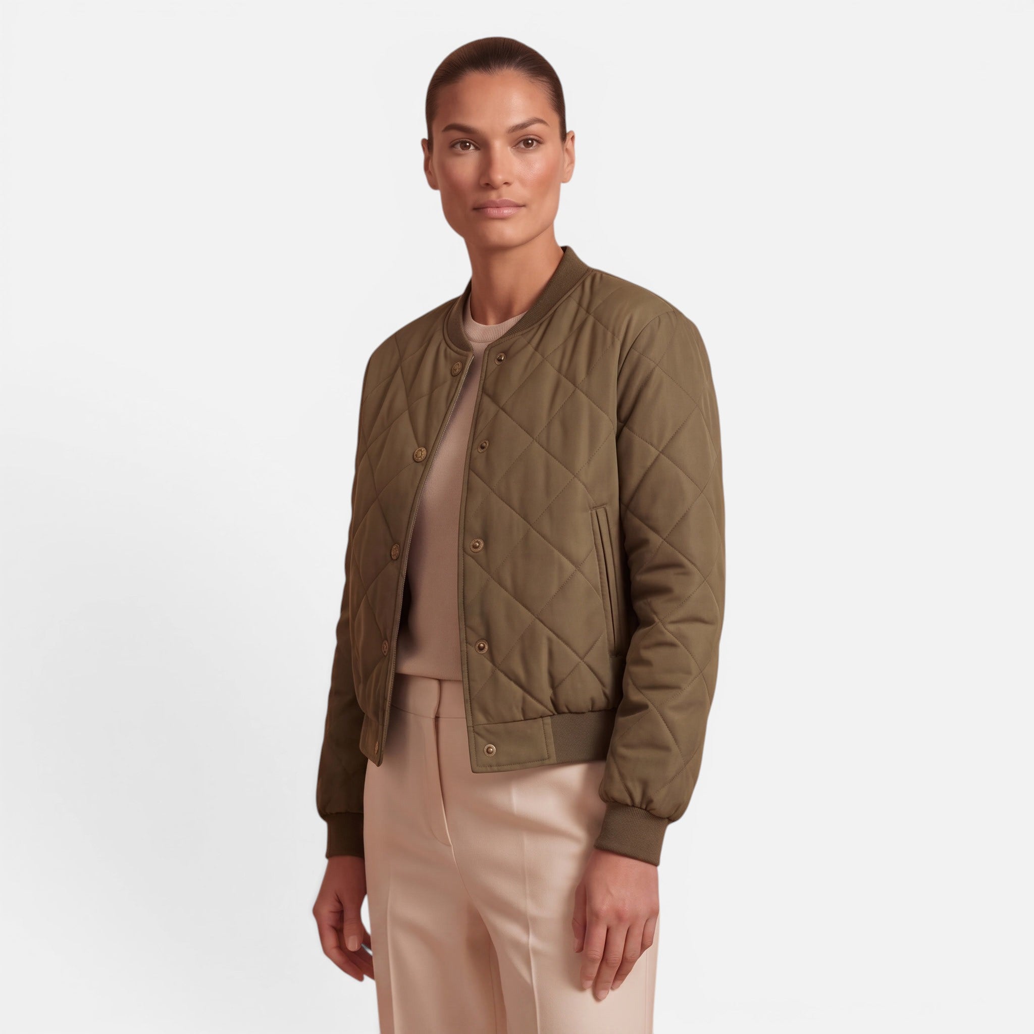 Vellouran | Women's Quilted Bomber Jacket