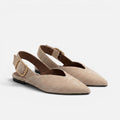 Vellouran | Women's Suede Pointed Toe Flat Shoes