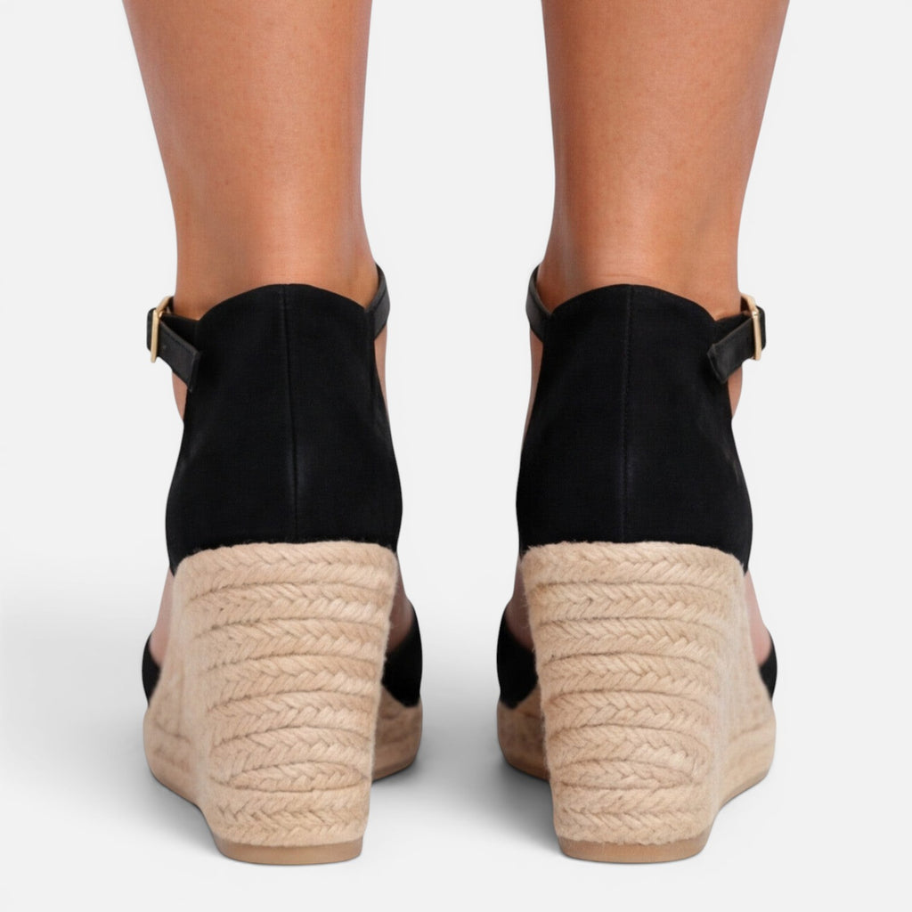 Vellouran | Women's Wedge Sandals Closed Toe Ankle Strap