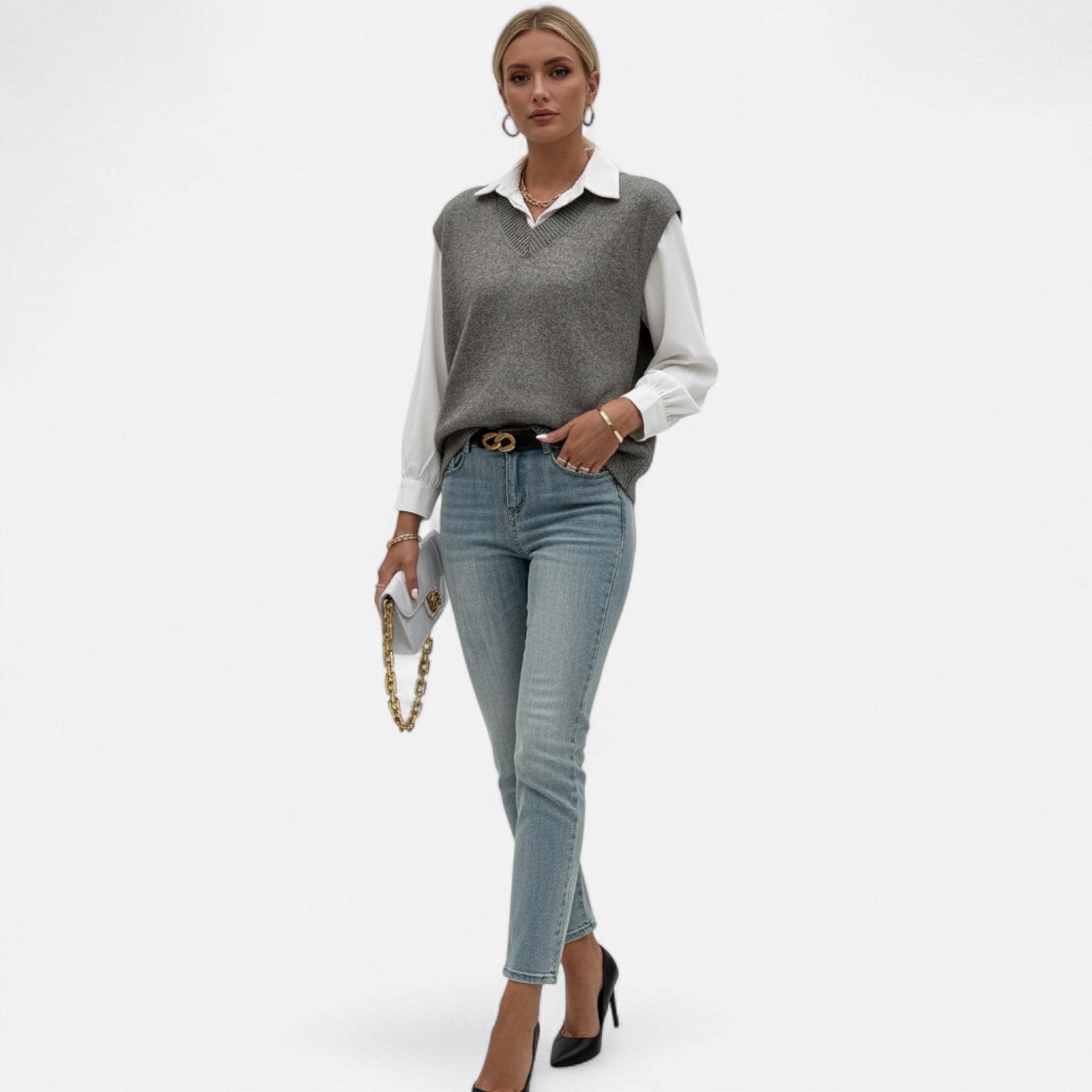 Vellouran | Women’s Elegant Wool Knit Vest